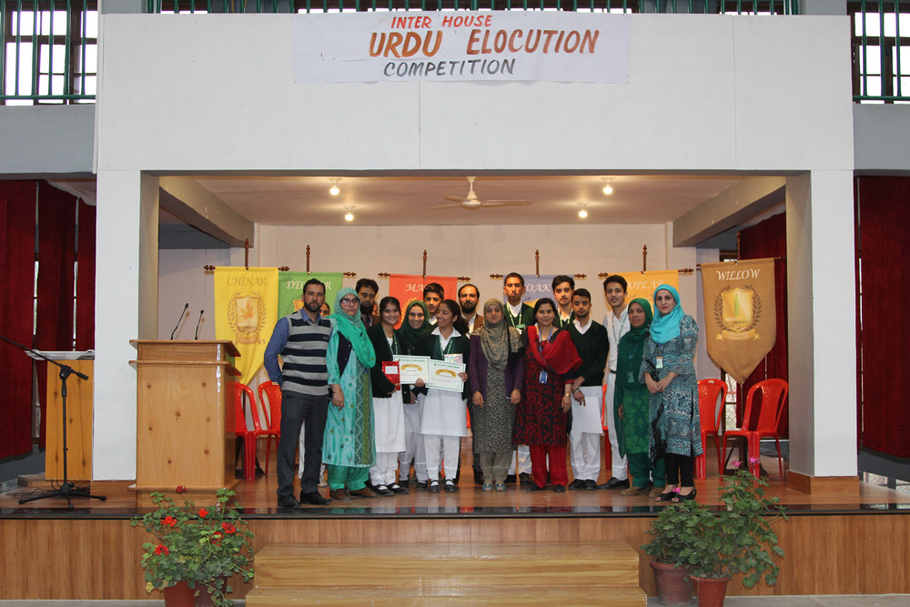 School conducts Inter House Urdu Elocution